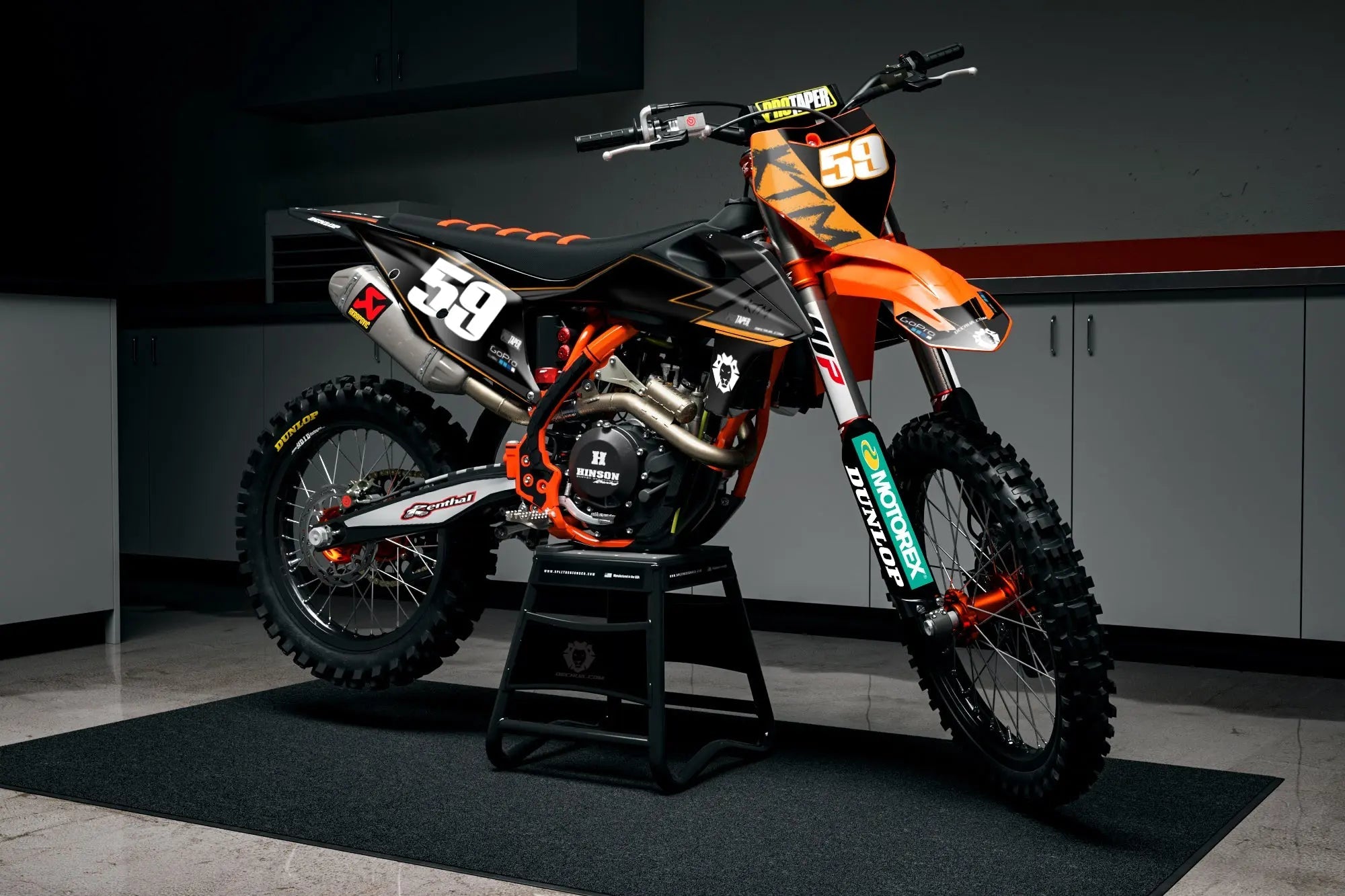 KTM SX ja SX-F tarrasarja: miten valita oranssiin pyörään toimiva väriyhdistelmä