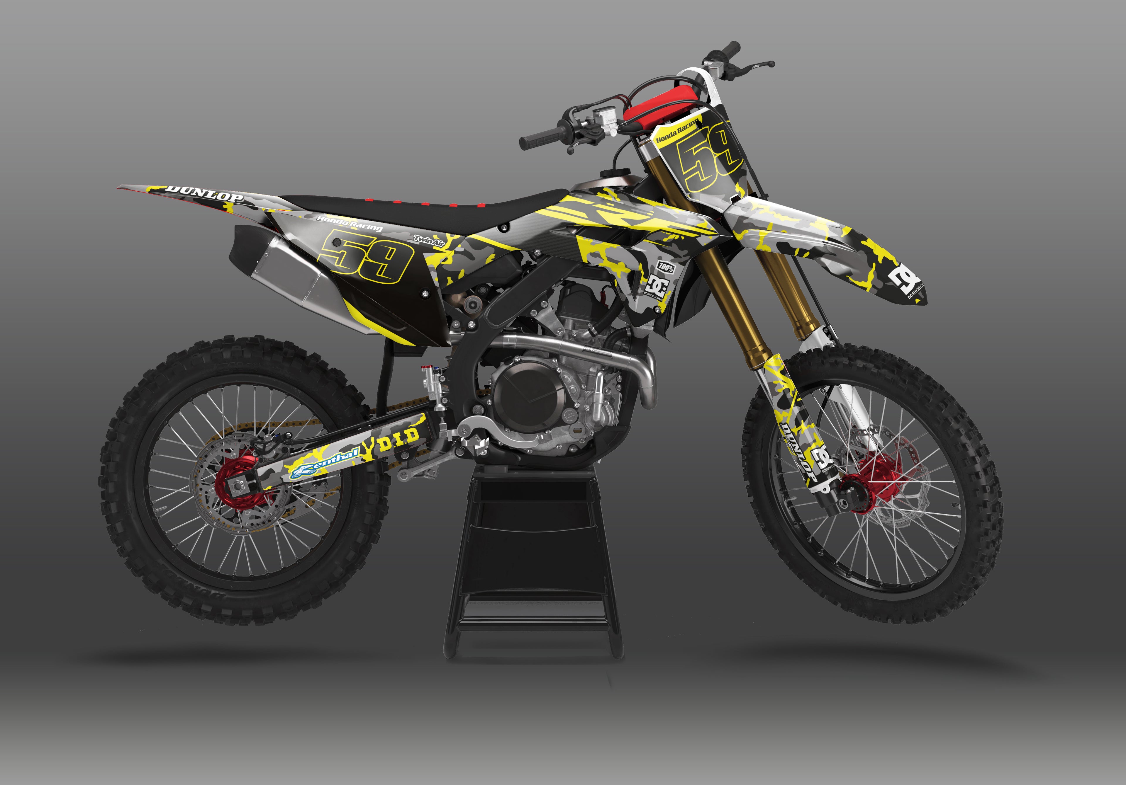 Honda CRF Keltainen Army Tarrasarja