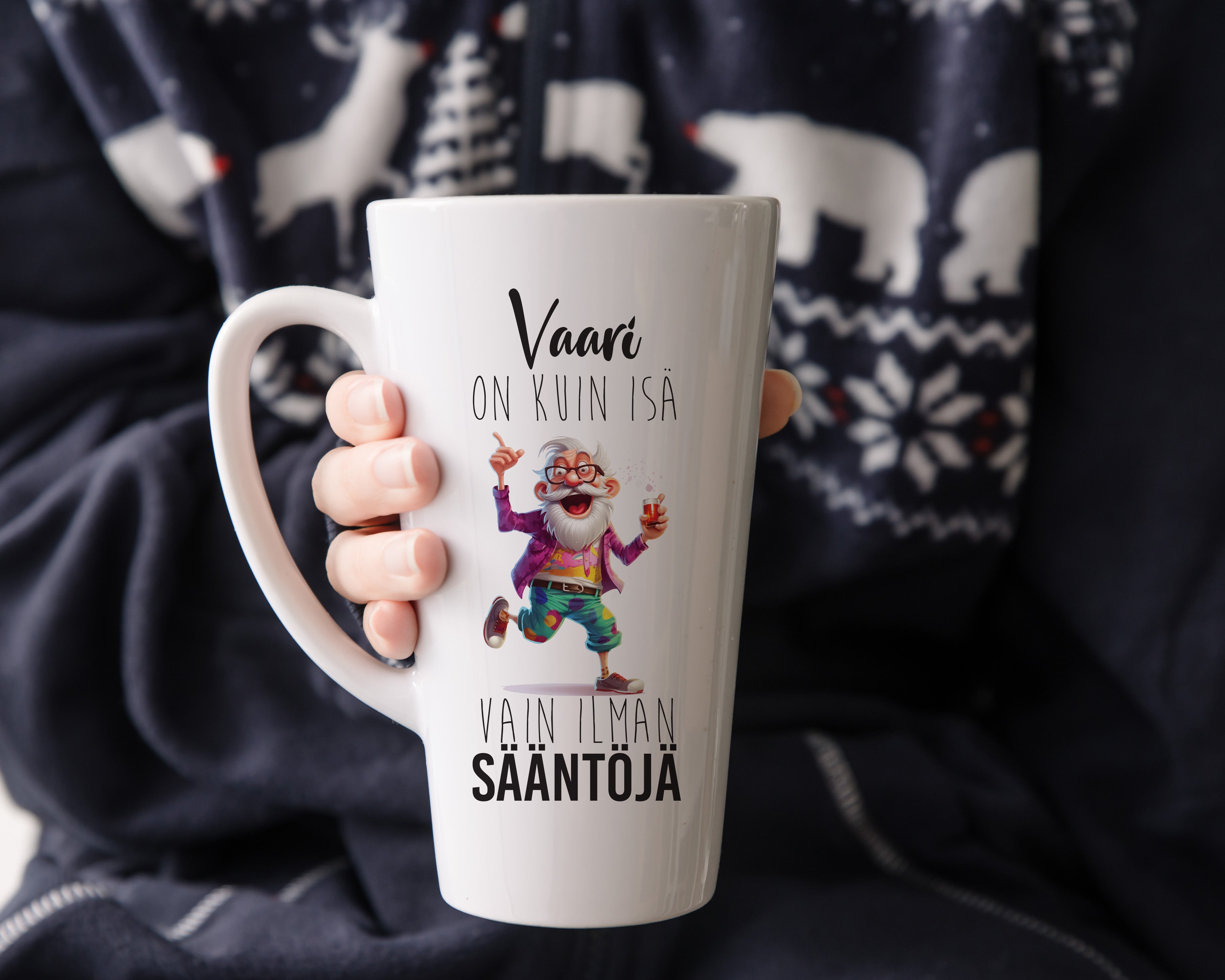 Vaari-muki Hauska lahja isoisälle | Saatavilla tavallinen & Latte-muki